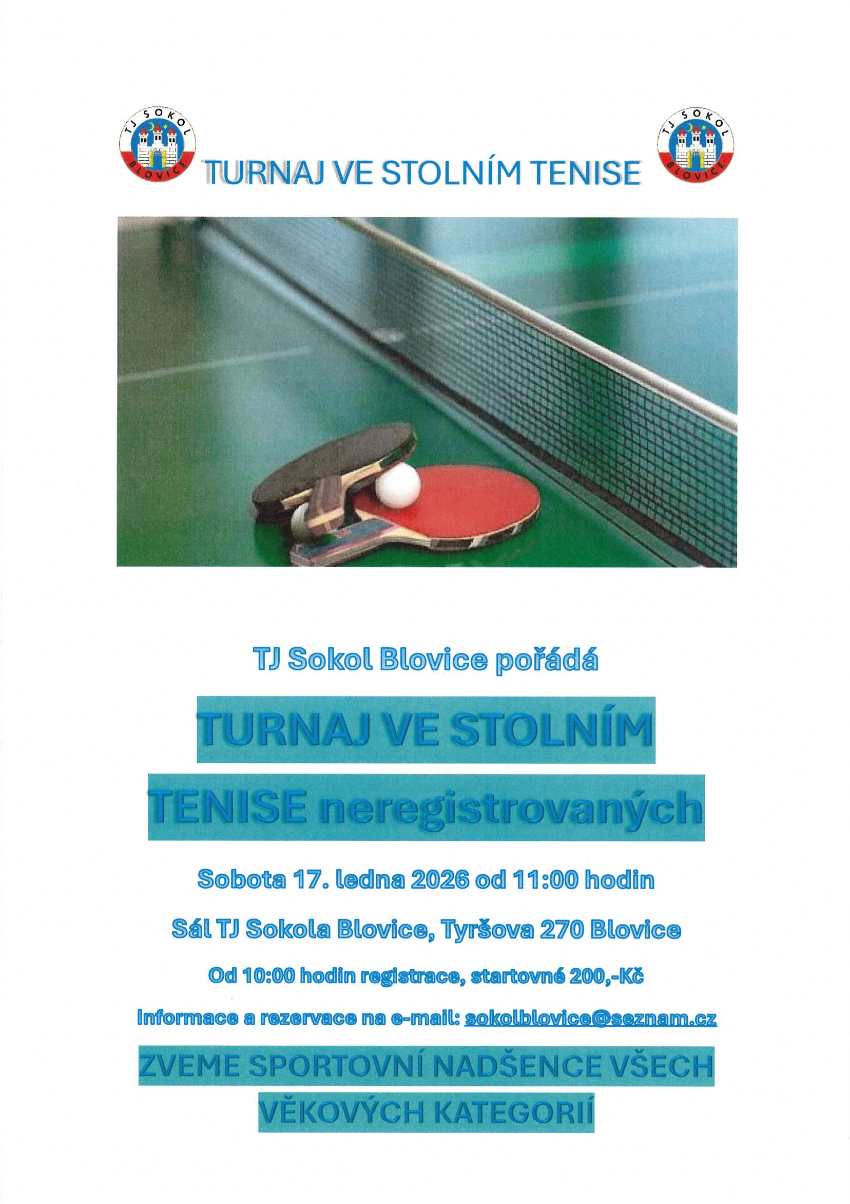 Turnaj stolní tenis