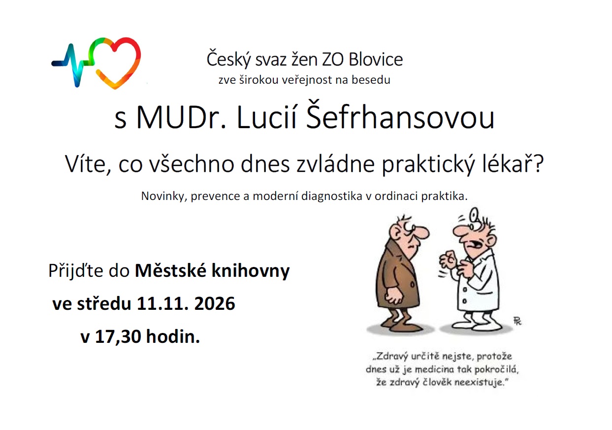 Beseda s MUDr- Šefrhansovou